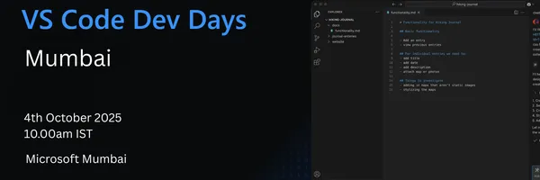 VS Code Dev Day - Mumbai
